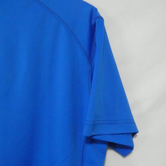 COLUMBIA | medium | Vibrant Blue Crew Neck Exercise Shirt - Picture 11 of 13